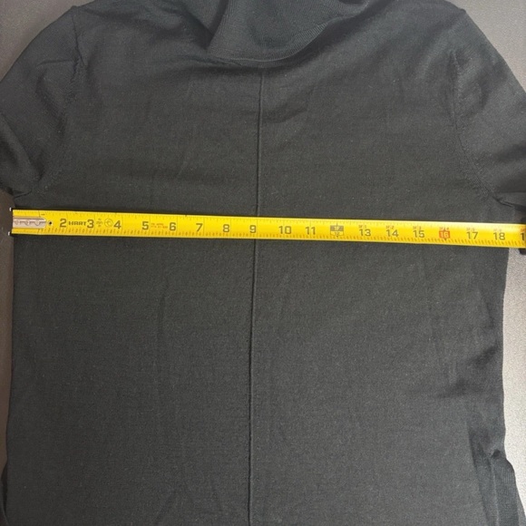 Banana Republic Black Merino Wool Turtleneck Sweater Long Sleeve Women’s Medium - Picture 12 of 14